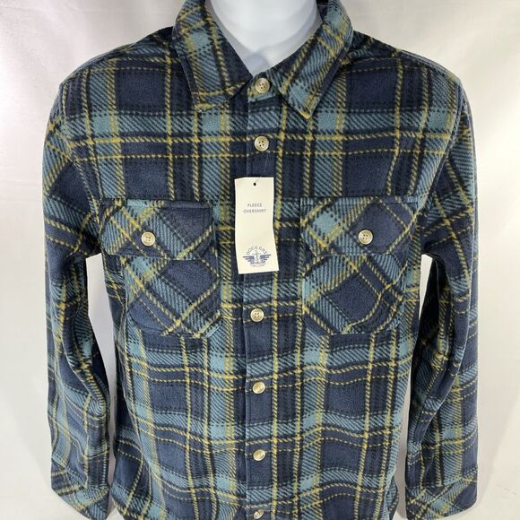Dockers Other - DOCKERS FLEECE OVERSHIRT PLAID BUTTON DOWN SHIRT MENS SMALL LONG SLEEVE NWT NEW